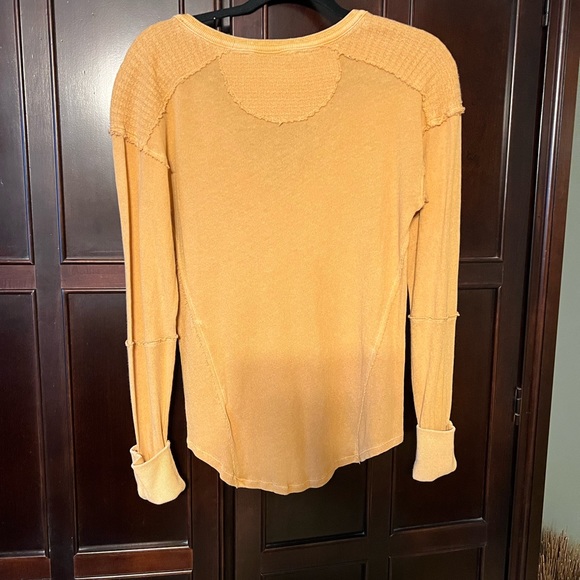 Free People Military Mix Henley - Athenian Bronze Size Small - Picture 6 of 6